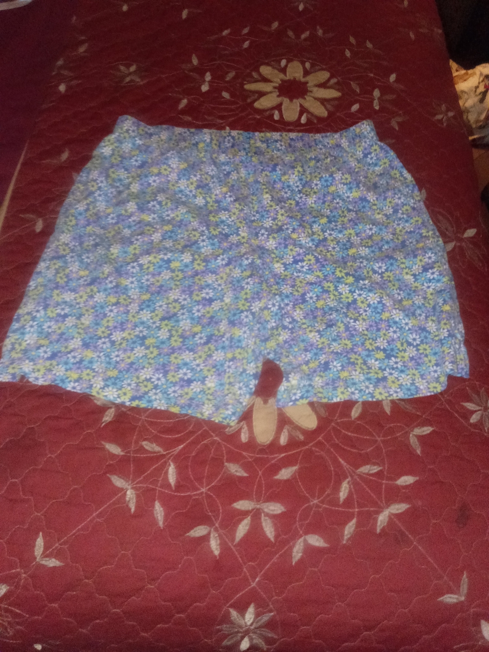 Blue Floral Women's Sleep Shorts